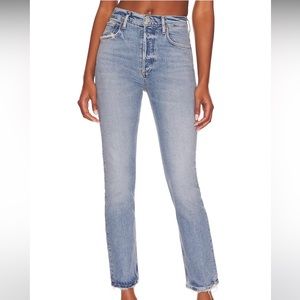Agolde Riley Crop Jeans in Cove